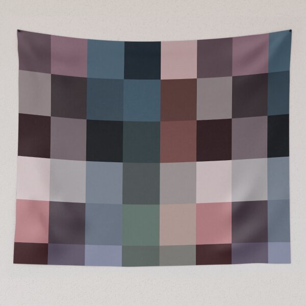 Item preview, Soft Night Pixels – Muted Dark Colour Palette Pattern designed and sold by MKFDesigns.