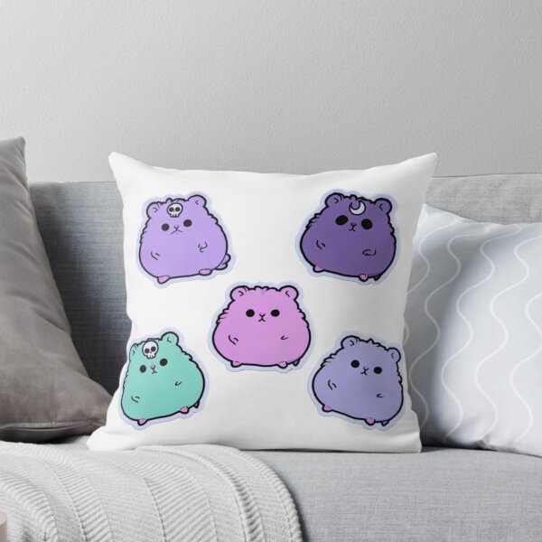Item preview, Chibi Grumpy Hamster Skull Moon Pastel Aesthetic designed and sold by NicolasGlowArt.