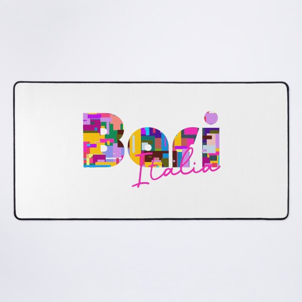Item preview, Bari, Italy, Italia, colorful typography design for travellers designed and sold by Wanderful-roads.