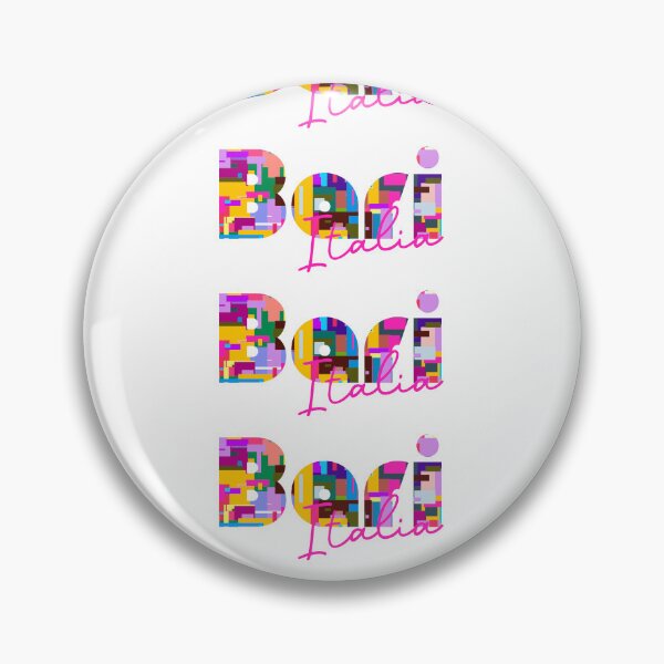 Item preview, Bari, Italy, Italia, colorful typography design for travellers designed and sold by Wanderful-roads.