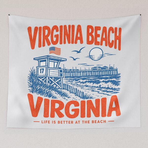 Item preview, Virginia Beach Retro Vibes designed and sold by HowToCanadian.