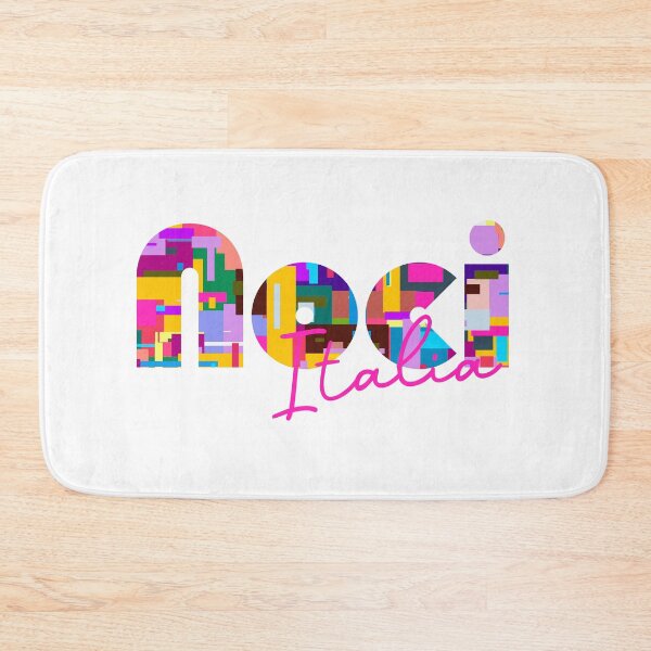 Item preview, Noci, Bari, Italy, Italia, colorful typography design for travellers designed and sold by Wanderful-roads.