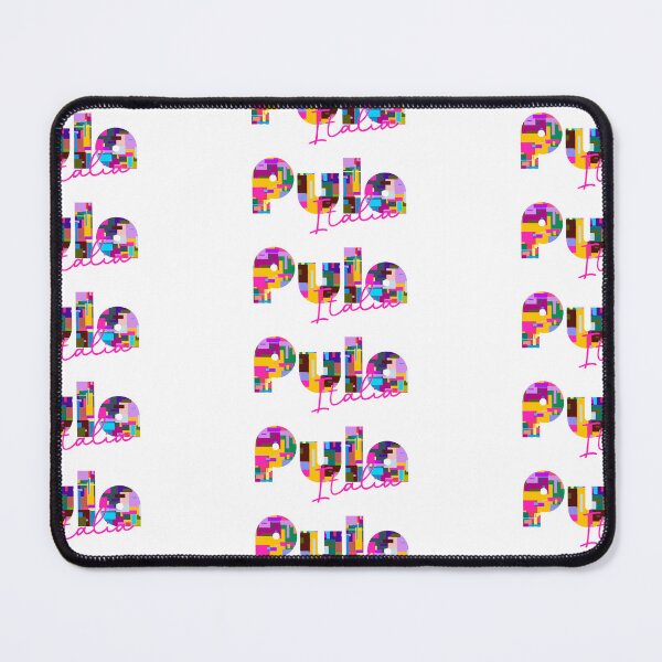 Item preview, Pula, Cagliari, Italy, Italia, colorful typography design for travellers designed and sold by Wanderful-roads.