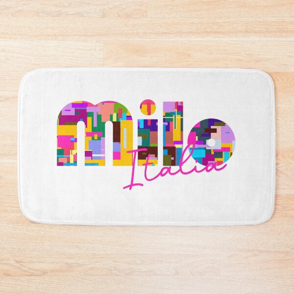Item preview, Milo, Catania, Italy, Italia, colorful typography design for travellers designed and sold by Wanderful-roads.