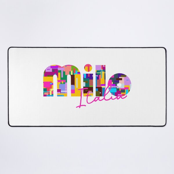 Item preview, Milo, Catania, Italy, Italia, colorful typography design for travellers designed and sold by Wanderful-roads.