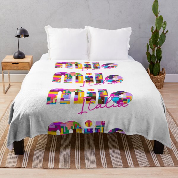 Item preview, Milo, Catania, Italy, Italia, colorful typography design for travellers designed and sold by Wanderful-roads.