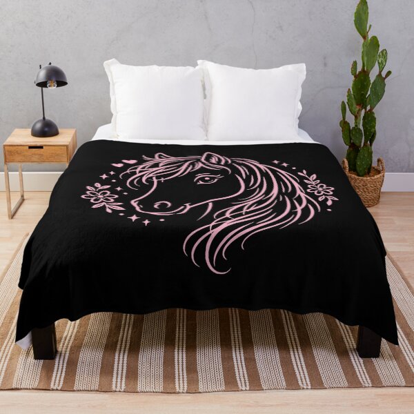 Item preview, Horse, girl, rider, pink flowers, hearts designed and sold by Loona97.