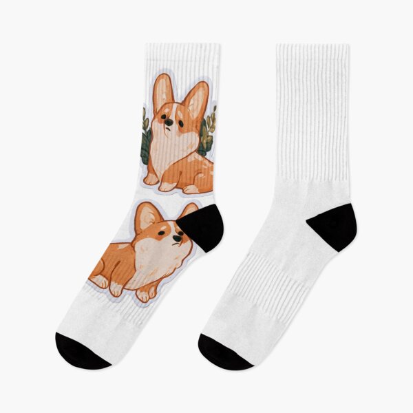 Item preview, Cute Corgi Mushroom Forest Dog Lover Art designed and sold by NicolasGlowArt.