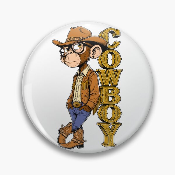 Item preview, Cowboy​ monkey​ designed and sold by DigitalArtTK.