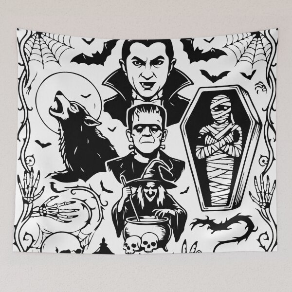 Item preview, Halloween Movie Old Time Horror - Vintage Monsters  designed and sold by Brexmore3.