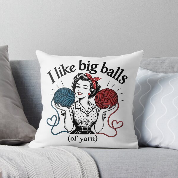 Item preview, I Like Big Balls Of Yarn Funny Knitting Crochet Yarn designed and sold by andre-hollow.