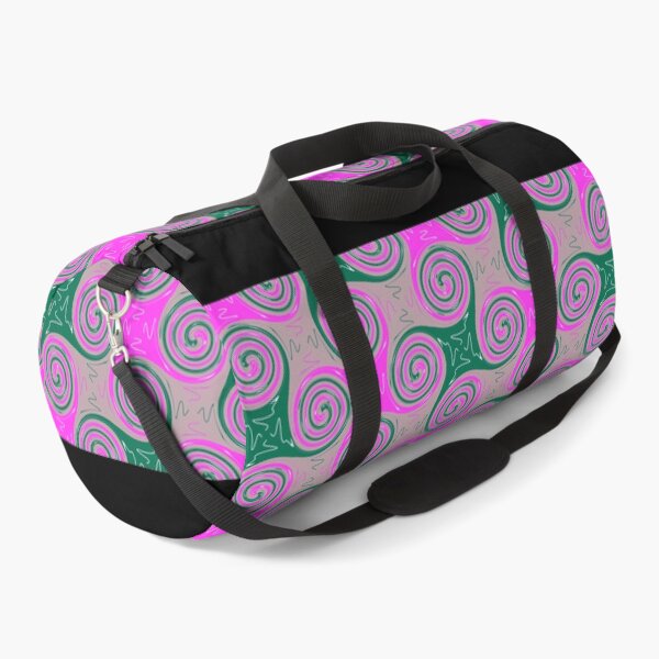 Item preview, Psychedelic Pink & Green Spiral Seamless Pattern designed and sold by Birotaju.