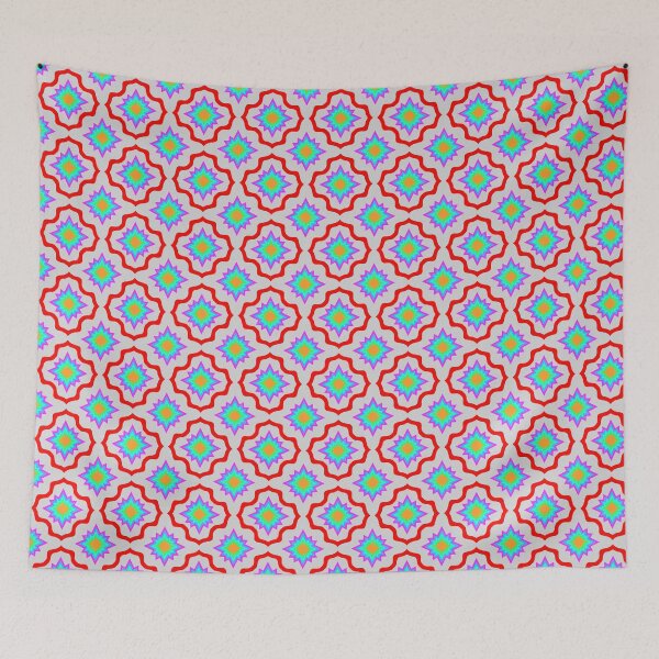Item preview, Retro Psychedelic Burst Geometric Seamless designed and sold by Birotaju.