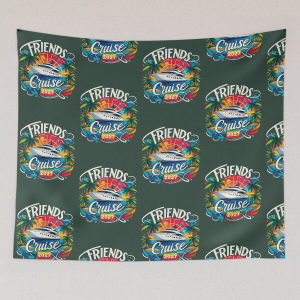 Item preview, Friends Cruise 2027 Cruise Squad 2027 Funny Friend Group Essential T-Shirt designed and sold by KuzBa.