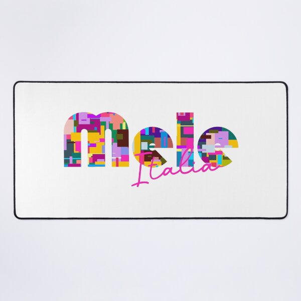 Item preview, Mele, Genova, Italy, Italia, colorful typography design for travellers designed and sold by Wanderful-roads.