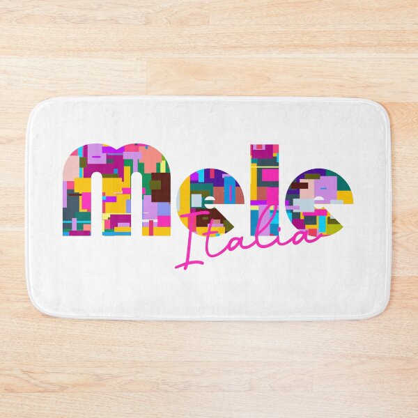 Item preview, Mele, Genova, Italy, Italia, colorful typography design for travellers designed and sold by Wanderful-roads.