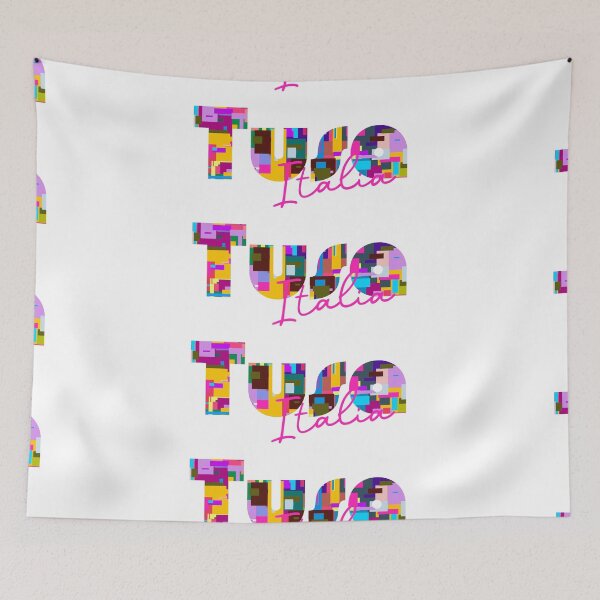 Item preview, Tusa, Messina, Italy, Italia, colorful typography design for travellers designed and sold by Wanderful-roads.