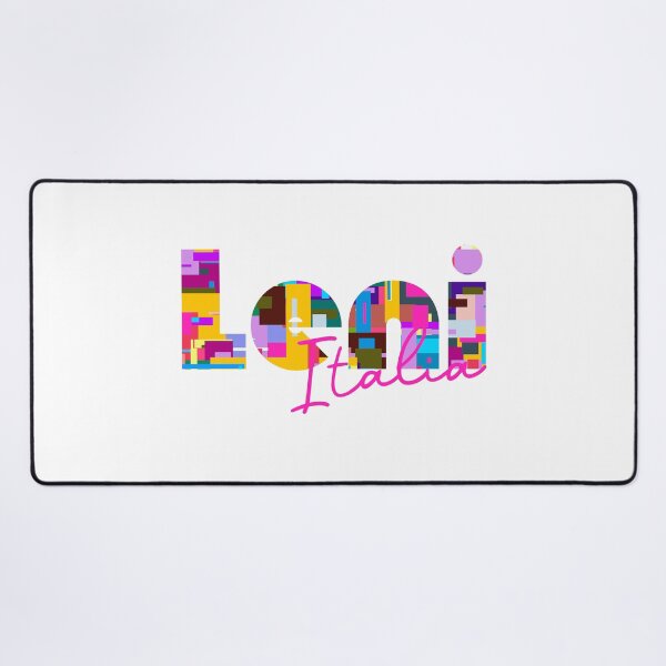 Item preview, Leni, Messina, Italy, Italia, colorful typography design for travellers designed and sold by Wanderful-roads.
