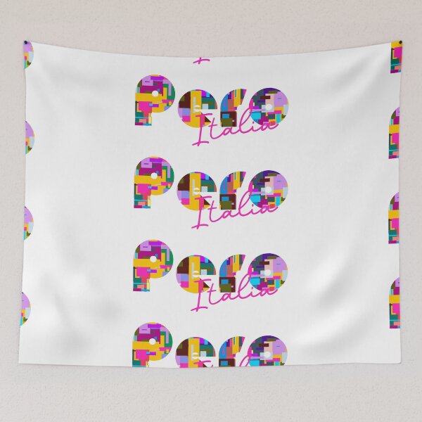 Item preview, Pero, Milano, Italy, Italia, colorful typography design for travellers designed and sold by Wanderful-roads.
