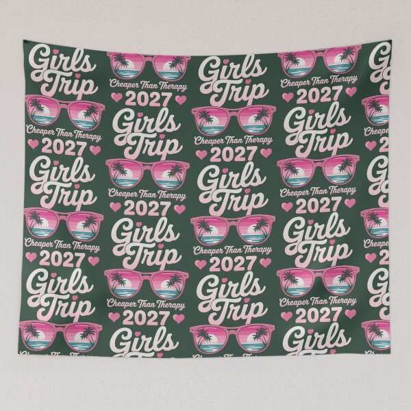 Item preview, Girls Trip Cheaper Than Therapy 2027 Oversized T-Shirt designed and sold by KuzBa.