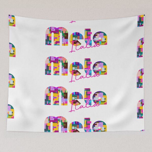 Item preview, Meta, Napoli, Italy, Italia, colorful typography design for travellers designed and sold by Wanderful-roads.