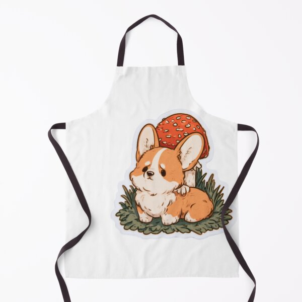 Item preview, Cute Corgi Mushroom Dog Cottagecore Aesthetic designed and sold by NicolasGlowArt.