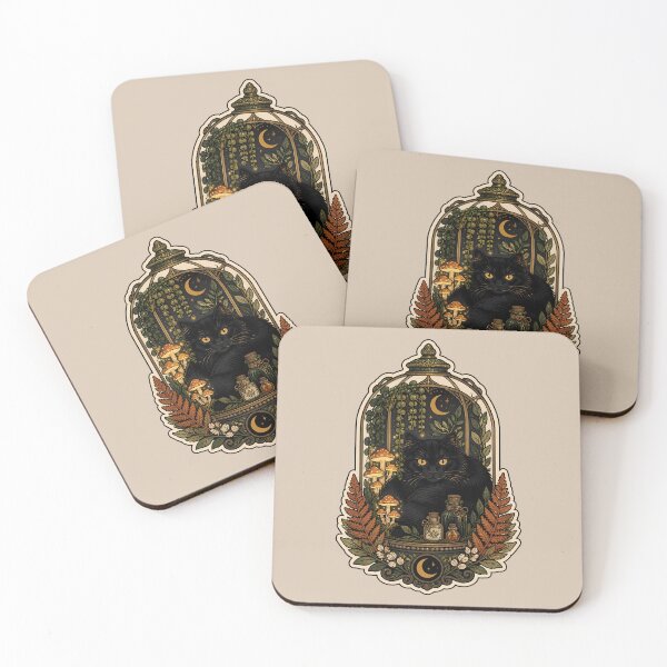 Item preview, Cozy Botanical Cat Familiar Greenhouse Terrarium designed and sold by Fun2Fentastic.