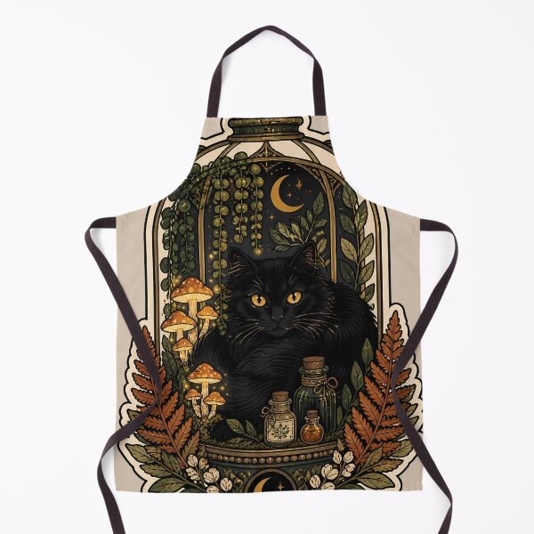 Item preview, Cozy Botanical Cat Familiar Greenhouse Terrarium designed and sold by Fun2Fentastic.
