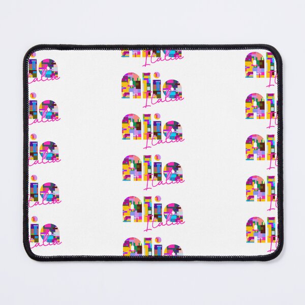 Item preview, Alia, Palermo, Italy, Italia, colorful typography design for travellers designed and sold by Wanderful-roads.