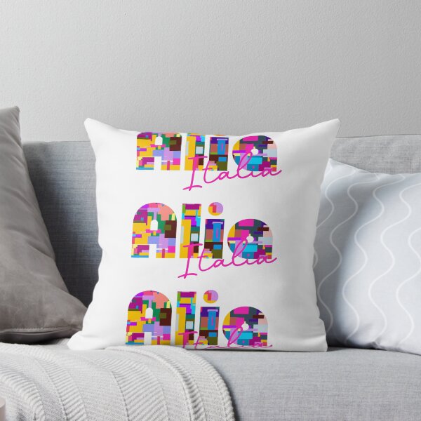 Item preview, Alia, Palermo, Italy, Italia, colorful typography design for travellers designed and sold by Wanderful-roads.