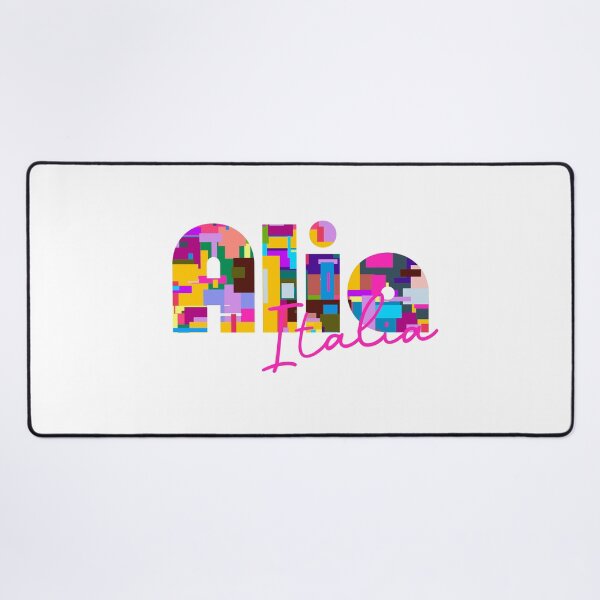 Item preview, Alia, Palermo, Italy, Italia, colorful typography design for travellers designed and sold by Wanderful-roads.