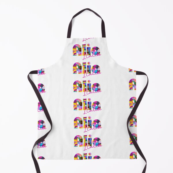 Item preview, Alia, Palermo, Italy, Italia, colorful typography design for travellers designed and sold by Wanderful-roads.
