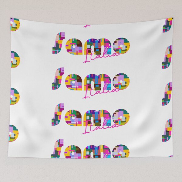 Item preview, Samo, Reggio Calabria, Italy, Italia, colorful typography design for travellers designed and sold by Wanderful-roads.