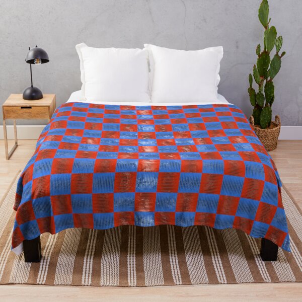 Item preview, Abstract Red and Blue Checkerboard Seamless Pattern designed and sold by Birotaju.
