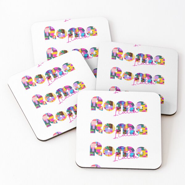Item preview, Roma, Rome, Italy, Italia, colorful typography design for travellers designed and sold by Wanderful-roads.