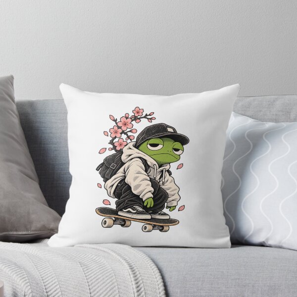 Item preview, Sakura Skate Frog designed and sold by EMAZY.