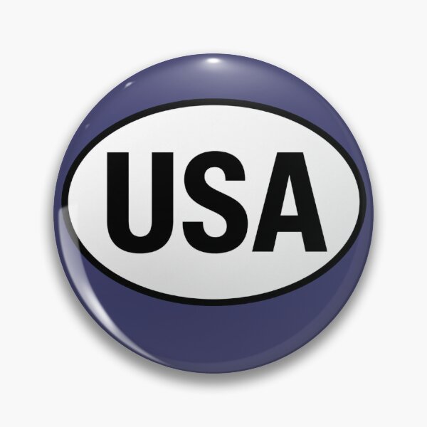 Item preview, United States of America International Oval Sticker · Minimalist  Travel Identity designed and sold by The Digital Compass.