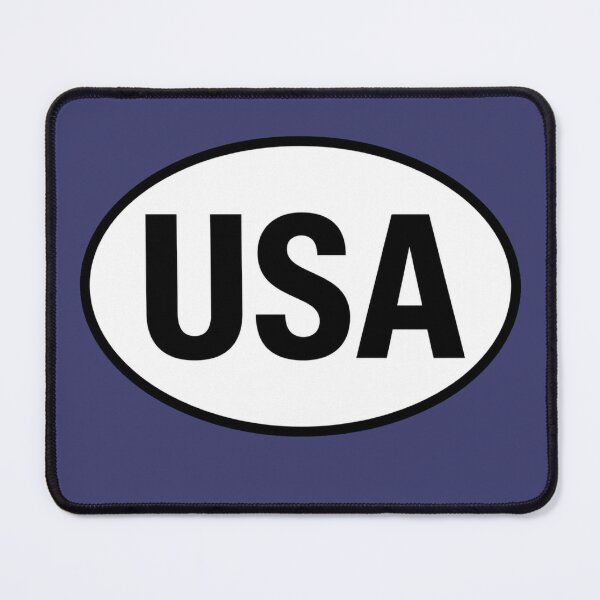 Item preview, United States of America International Oval Sticker · Minimalist Travel Identity designed and sold by The Digital Compass.