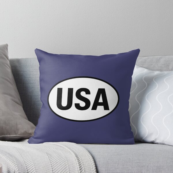 Item preview, United States of America International Oval Sticker · Minimalist  Travel Identity designed and sold by The Digital Compass.