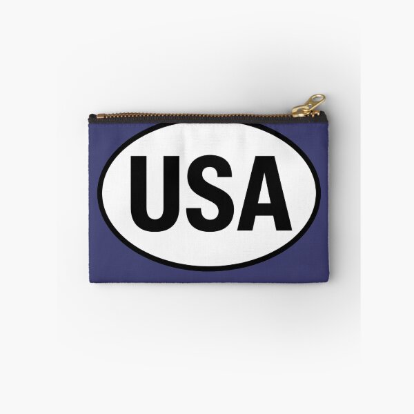 Item preview, United States of America International Oval Sticker · Minimalist  Travel Identity designed and sold by The Digital Compass.