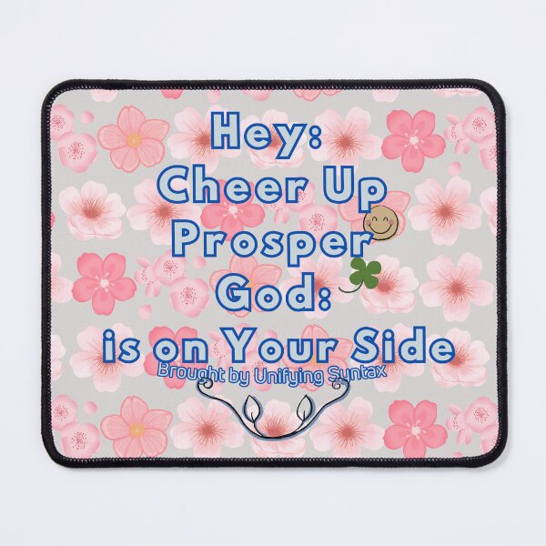 Item preview, Cheer Up, Prosper - God is on Your Side Inspirational Typography & Motivational Quote Designs designed and sold by UnifyingSyntax.