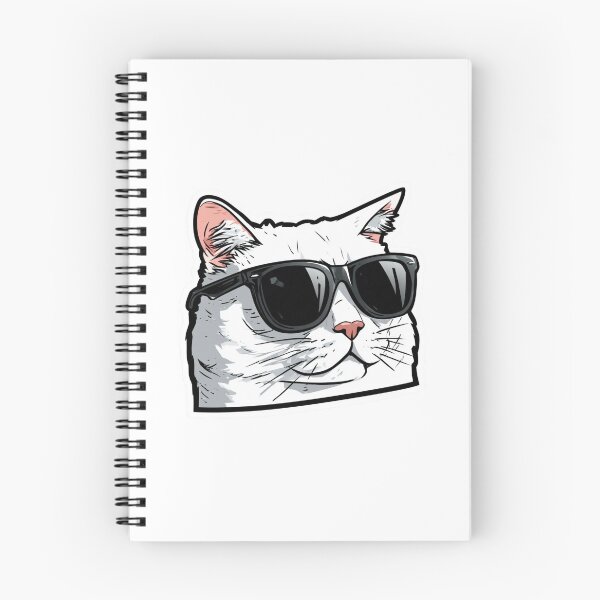Item preview, Cool Cat Wearing Sunglasses Funny Feline designed and sold by NicolasGlowArt.