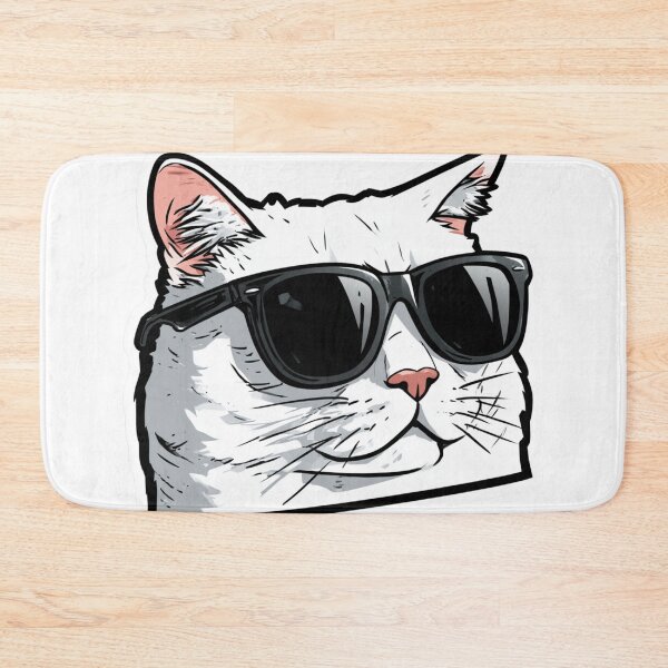 Item preview, Cool Cat Wearing Sunglasses Funny Feline designed and sold by NicolasGlowArt.