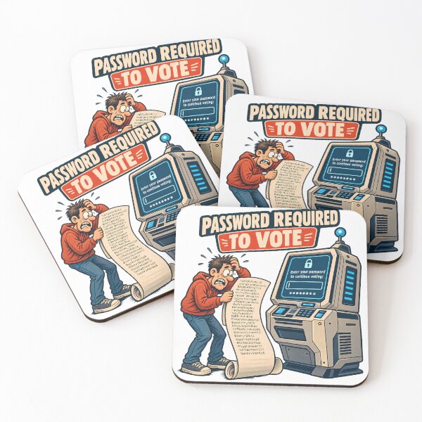 Item preview, Password Required to Vote designed and sold by M.Store.