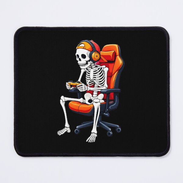 Item preview, Skeleton Gamer in Gaming Chair with Controller designed and sold by Dmo3HarkoArt.
