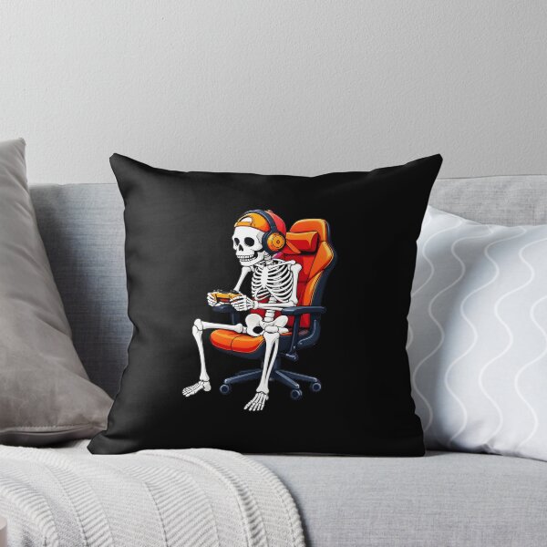 Item preview, Skeleton Gamer in Gaming Chair with Controller designed and sold by Dmo3HarkoArt.