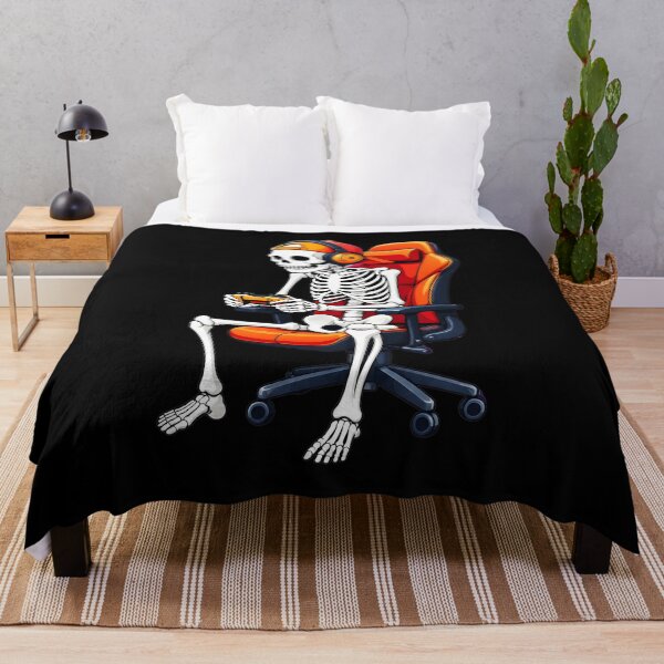 Item preview, Skeleton Gamer in Gaming Chair with Controller designed and sold by Dmo3HarkoArt.