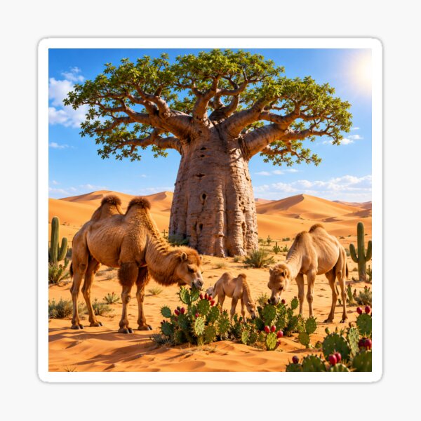 Item preview, Solitaire Baoab and Camel Family  designed and sold by AwesomeDigiShop.