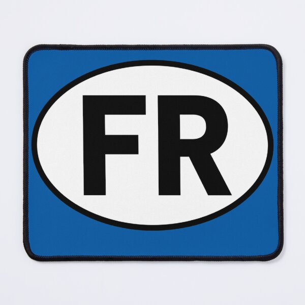 Item preview, France FR International Oval Sticker · Minimalist Travel Identity designed and sold by The Digital Compass.