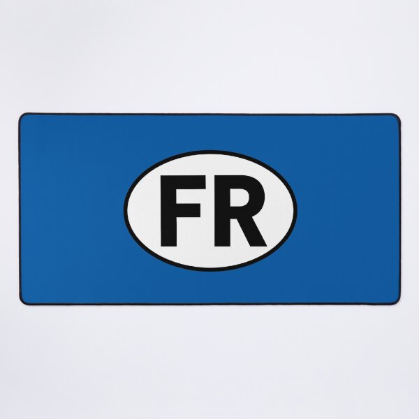 Item preview, France FR International Oval Sticker · Minimalist Travel Identity designed and sold by The Digital Compass.